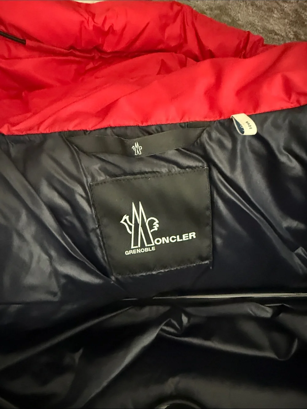 Moncler Red Puffer Jacket in Gift Box